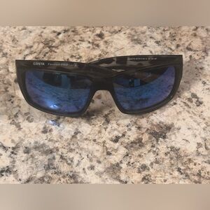 Costa Fantail PRO Black Frames with Blue Lenses